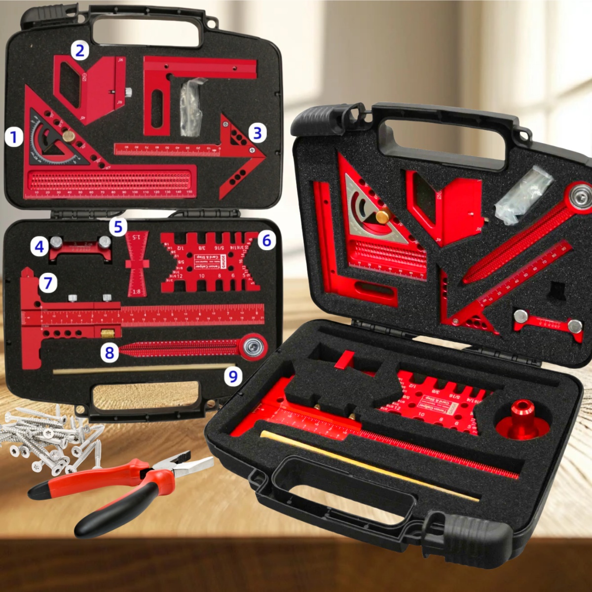 Woodworking Plans Free - Conjunto de ferramentas de medição para
