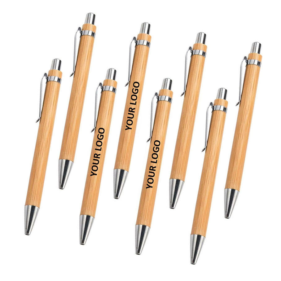 Woodworking Logos - Caneta de Bambu em Branco para