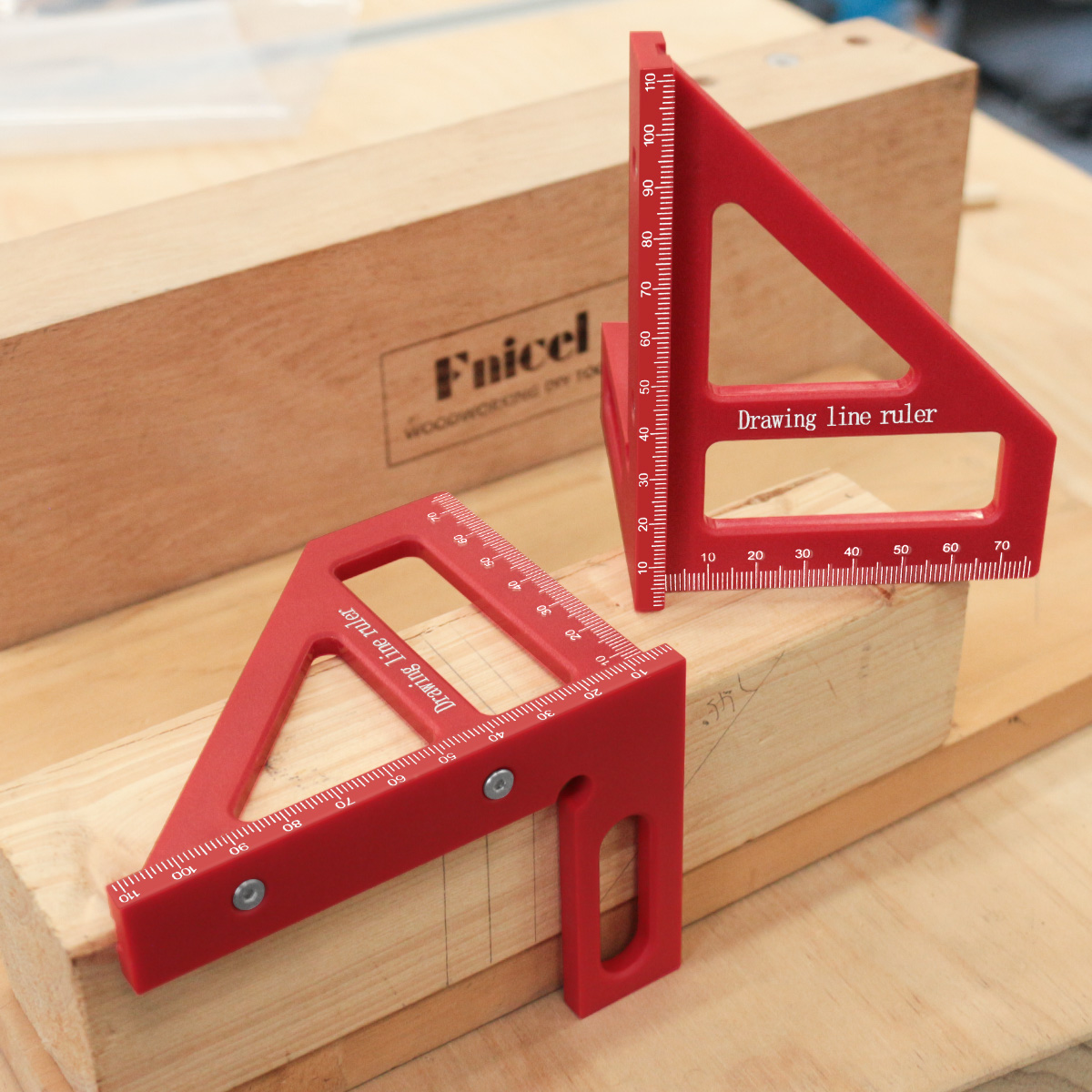 45 ° /90 °   Régua estilo plás - Woodworking Project Plans avaliação e preço