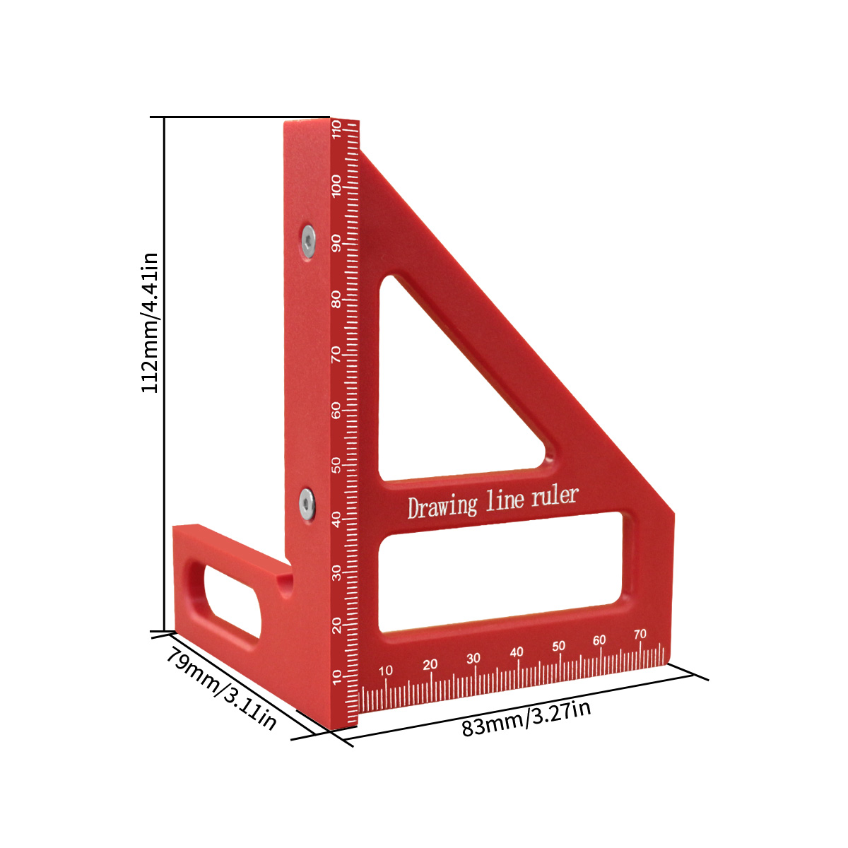45 ° /90 °   Régua estilo plás - Woodworking Project Plans avaliação e preço