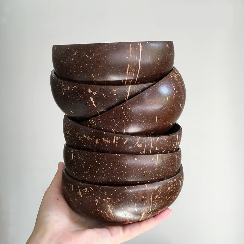 Coconut Shell Bowl Set com nom - Woodworking Logos avaliação e preço