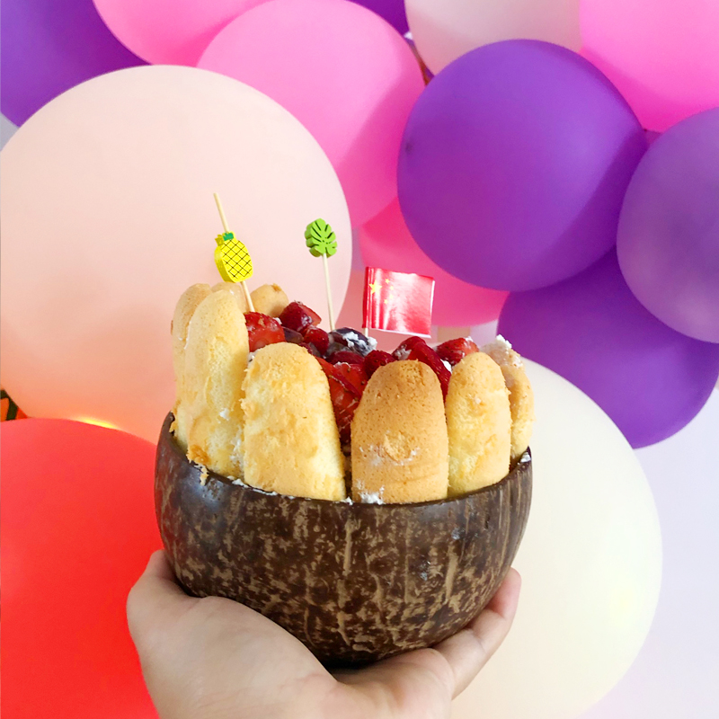 Coconut Shell Bowl Set com nom - Woodworking Logos avaliação e preço