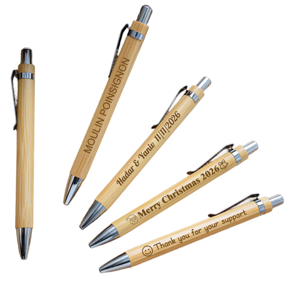 Caneta de Bambu em Branco para - Woodworking Logos avaliação e preço